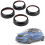 4 Pcs Instrument Panel Air Conditioning Outlet Decorative Ring for -  Fortwo Forfour 2015-2018 4