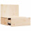 VidaXL vidaXL Bedside Table Brown 42 x 32.5 x 40 cm Solid pine wood 5