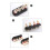 Speaker Amplifier Output 4 Position Terminal Block Speaker Gold-Plated Audio External Banana Socket Connector 7