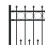 VidaXL vidaXL Spike Ring Fence HORST Black 5