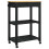 VidaXL vidaXL Kitchen Trolley MONZA Black 60 x 40 x 88.5 cm Solid Pine Wood 5