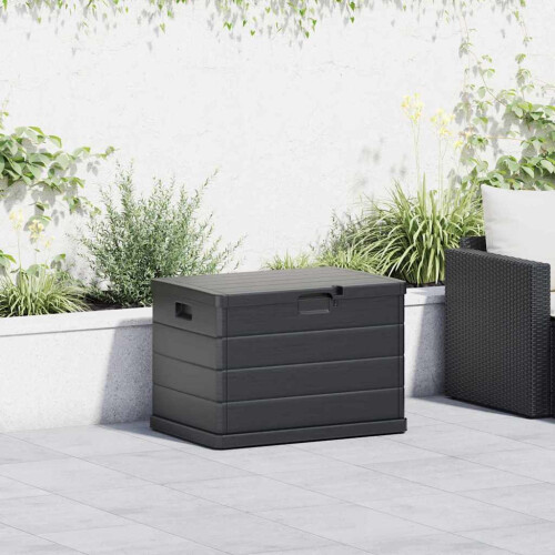 VidaXL vidaXL Gartenlagerbox Kunststoff 77,5 x 54,5 x 53 cm Anthrazit