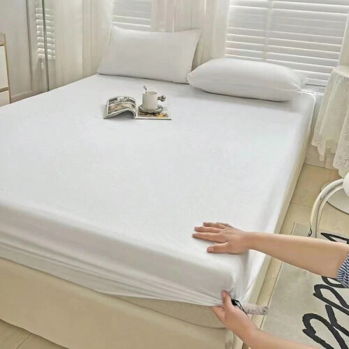 30cm Deep Pocket Fitted Sheet Mattress Protector for All Beds 90-180cm 1