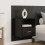 VidaXL vidaXL Headboard with Cabinet 3 pcs Black Oak Engineered Wood 4