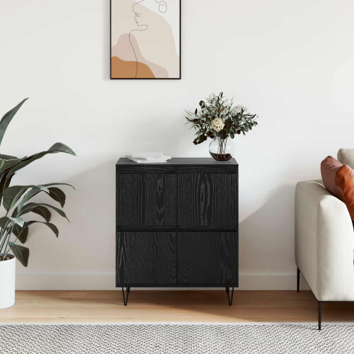 VidaXL vidaXL Sideboard Black Oak 60 x 35 x 70 cm 1