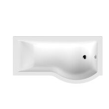 P Shaped Shower Bath RH 1600x900x740x565