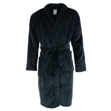Wanted Men's Cable Shawl Collar Plush Dressing Gown