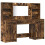 VidaXL vidaXL Dressing Table Set with Drawer 3 pcs Smoked Oak Engineered Wood 5
