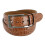 Greg Norman Men's Croco Print Leather Belt 1