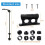 2X Versatile Front Fork Mount Block,Quick Release Thru Axle Road Bicycle Bracket Adapters for Truck/Trailer/Bikes Racks 4