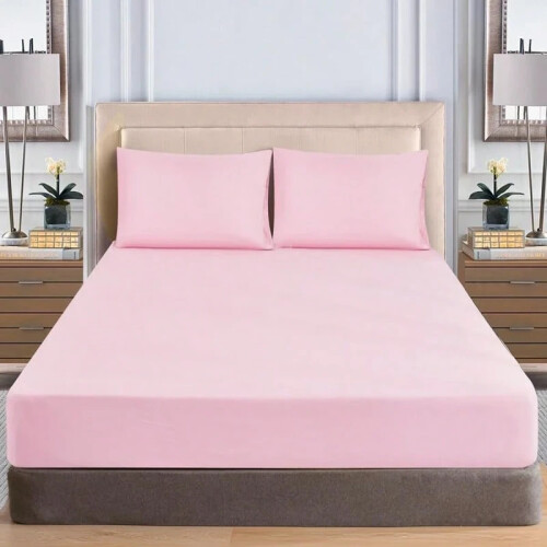 30cm Deep Pocket Fitted Sheet Mattress Protector for All Beds 90-180cm