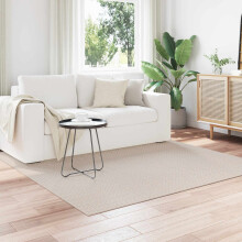 vidaXL Area Rugs Square FARO Cream 200 x 200 cm Polyester