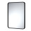 Balterley Rectangular 500 x 700mm Black Frame Recessed Mirror 2