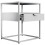 (Matt, Modern/Contemporary) Metal bedside table side table Flokas M 2
