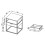 (Matt, Modern/Contemporary) Metal bedside table side table Flokas M 5