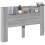 VidaXL vidaXL Storage Headboard with LED Grey Sonoma Engineered Wood 5