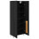 VidaXL vidaXL Highboard 2 pcs Black Oak Engineered Wood and Glass 5