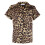 CTM Women's Short Sleeve Leopard Print Pyjama Set 4