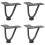 VidaXL vidaXL Hairpin Legs for Coffee Table 4 pcs Anthracite 10 cm Solid Steel 4