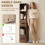 Homcom HOMCOM Bookcase with Drawers Adjustable Shelf 158 cm Rustic Brown 7