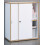 (Chipboard, Black) Office cabinet sliding doors Salia 2-fold B60 3