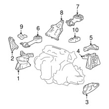 50890-SNA-A82 Torque Inferior da Haste Do Motor para 1.8L 2006-2010 Suportes de Motor