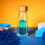 Petit Boum | Sensorische fles move Walvis - Blauw - 14 x 4 cm 2