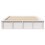 VidaXL vidaXL Bed Frame White 135 x 190 cm Solid Pine Wood 5