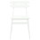 VidaXL vidaXL Dining Chair 2 pcs White Solid Rubber Wood 5