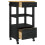 VidaXL vidaXL Kitchen Trolley MONZA Black 48 x 40 x 88.5 cm Solid Pine Wood 5