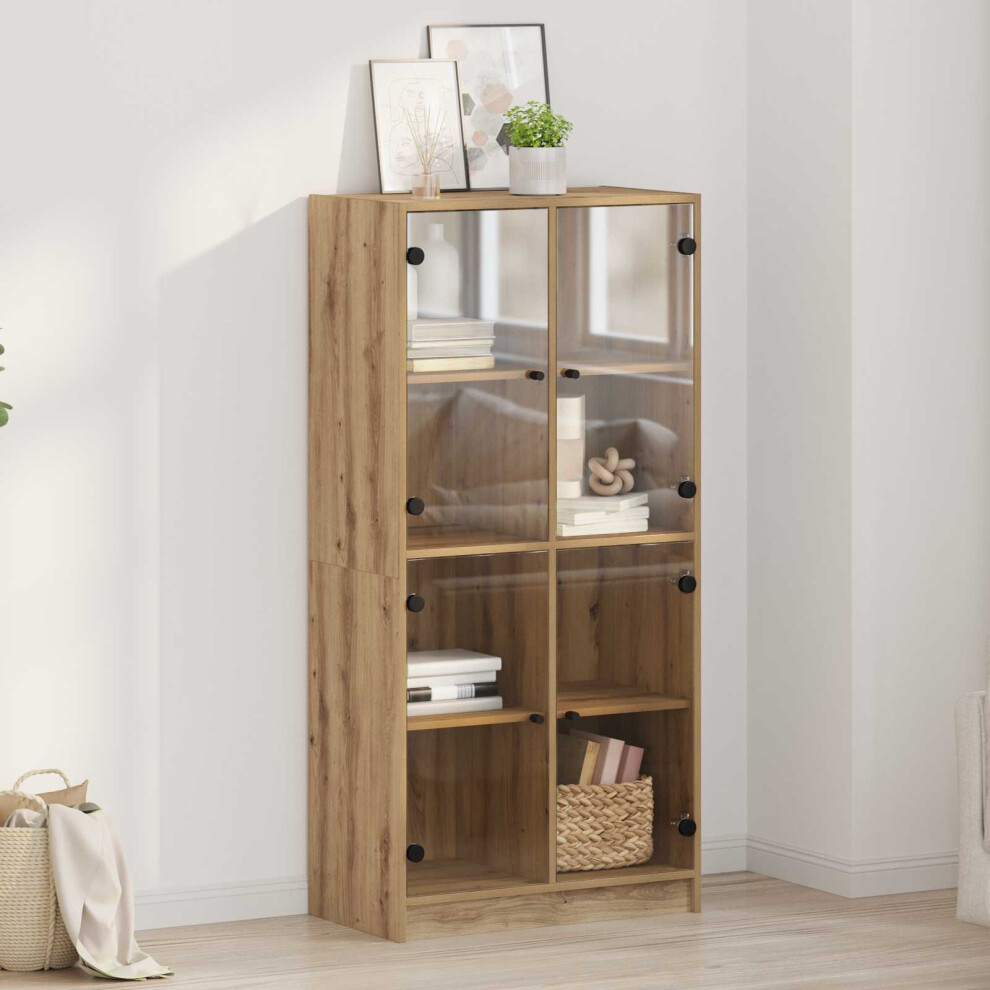 Vidaxl Highboard Artisan Oak 68 X 37 X 142 Cm Engineered Wood
