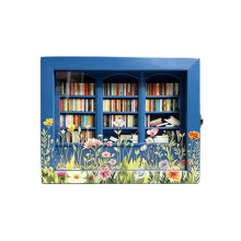Verjaag Je Angst met Deze -Boekenplank met 200 -Boekjes voor Boekenliefhebbers, een Stressverlichtend Cadeau voor Volwassenen (Blauw)
