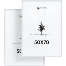 Heimlich Wooden Picture Frame B2 Minimalist White 2 pcs 50x70 cm — hemlock frame b2, photo frame 50x70, wooden white frame, set of 2 frames