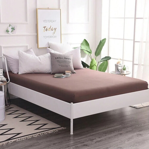 30cm Deep Pocket Fitted Sheet Mattress Protector for All Beds 90-180cm 2