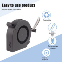 3X Cooling Fan for  P1 P1S Front Shell Component Cooling Drum Fan Model Double  Bearing High Speed 5015