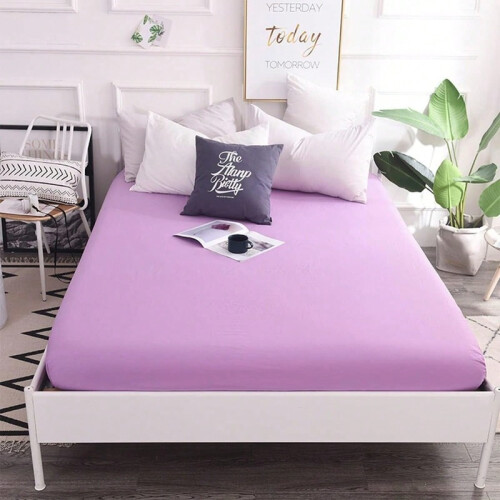 30cm Deep Pocket Fitted Sheet Mattress Protector for All Beds 90-180cm 2