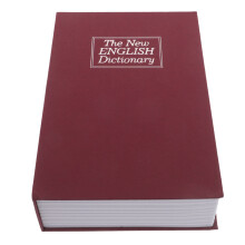 Rood Decoratieve Boek Safe Met Combinatieslot Voor Geld