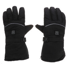 Winter Verwarmde Handschoenen Met Slim Temperatuurbeheer Zwart