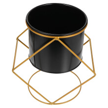 1St Creatieve Zwarte Ijzeren Plant Houder Voor Interieur
