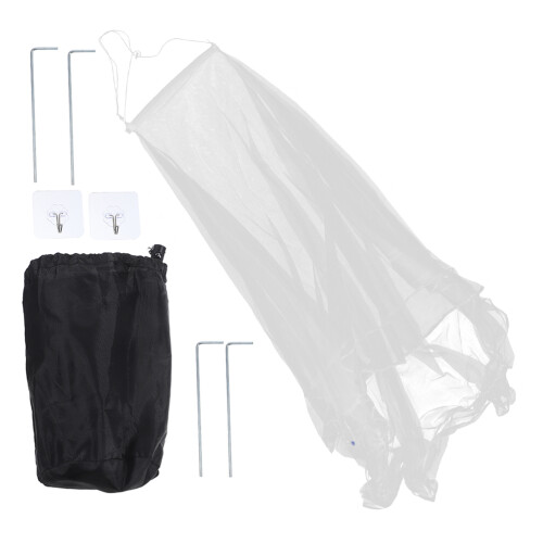 1Set Compact Opvouwbaar Tweepersoons Campingmuggennet Tent Wit