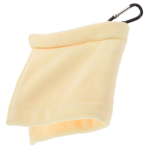 Raindrops Zwart Golftowel Beige Microvezel 1