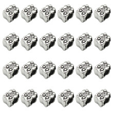 24St Zilveren Schoenveter Beads Uil Charms Stijlvolle Decoratie
