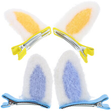 2Paren Bunny Haarclips Assorti Kleuren Voor En Tieners