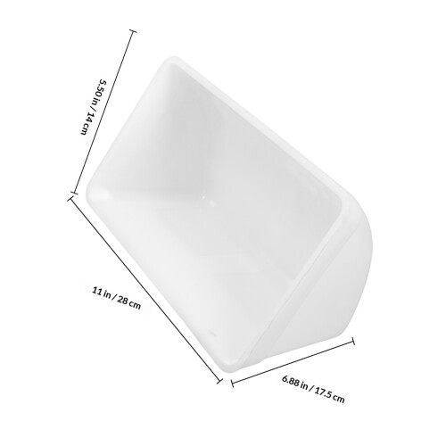 2St Hangende Pluimveehouder Voederbak, Wit PP, Waterdicht En 1