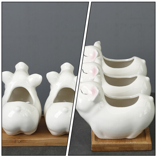 Decoratieve Succulenten Potten Set Ingepotte Tafeldecor 2