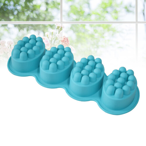 Flexibele Siliconen Mallen Massageborstel Mousse DIY 2