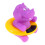 Paarse Badthermometer Baby's Veilige Water Temperatuur 4