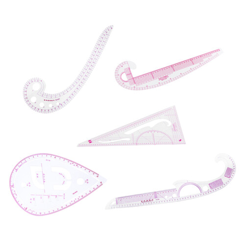 1 Set Van 5 Multifunctionele Centimeter Linialen 1