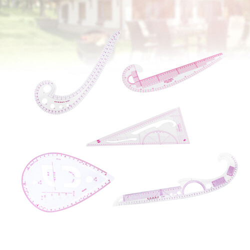 1 Set Van 5 Multifunctionele Centimeter Linialen 2