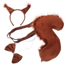 1Set Dieren Met Koffie Kleurige Eekhoorn Hoofdband